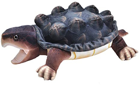 Wild Republic Living Stream Schildkröte, Stofftier aus Plüsch, Füllung und Stoff aus recycelten Wasserflaschen, Kuscheltier für Erwachsene, Geschenkidee für Angler, 40 cm