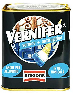 AREXONS 4883 VERNIFER | Verde Bosco Satinato, 750 ml Prodotto Verniciante, Smalto Antiruggine, Adatto a Protezione e Finitura di Idi Interni ed Esterni, Gel Verniciante
