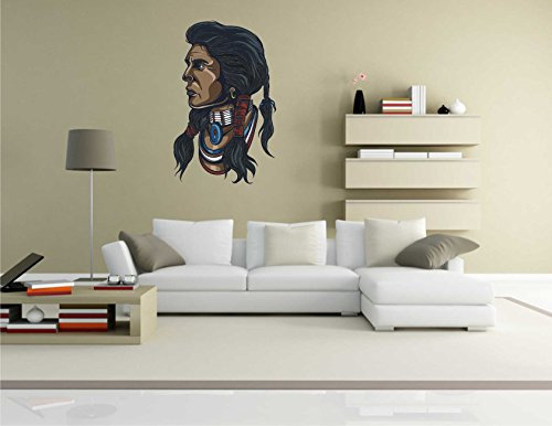 INDIGOS Wandtattoo, Bunt