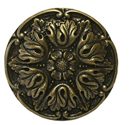 Dark Dreams Gothic Mittelalter LARP Buckle Schnalle für Gürtel Floral Blume altmessing Gürtelschließe Gürtelschnalle