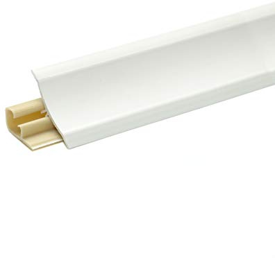 DQ-PP 0,5m WINKELLEISTE – Weiss – 23 x 23mm – PVC – GRATIS Schrauben – Küchenleiste Arbeitsplatte Abschlussleiste Leiste Küche Küchenabschlussleiste Wandabschlussleiste Tischplattenleiste