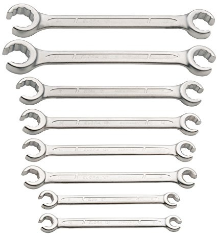 Elora Offene Doppelringschlüssel-Satz, 8-teilig, 8-24 mm, 121S 8M