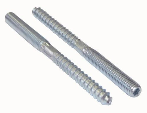100 Stockschrauben, Torx- und Schlüsselantrieb, verzinkt, 8x60