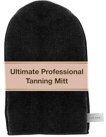 Fake Bake Ultimate Tanning Professional Mitt Sunless Tanner Face & Body Applicator Re-Usable, Durable & Machine Washable - Hand Protection Glove for Self Tanners Lotion, Foam & Mousse