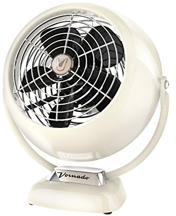 Vornado VFAN Jr. Vintage Air Circulator Fan, Vintage White