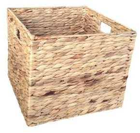 Medium Water Hyacinth Square Storage Basket