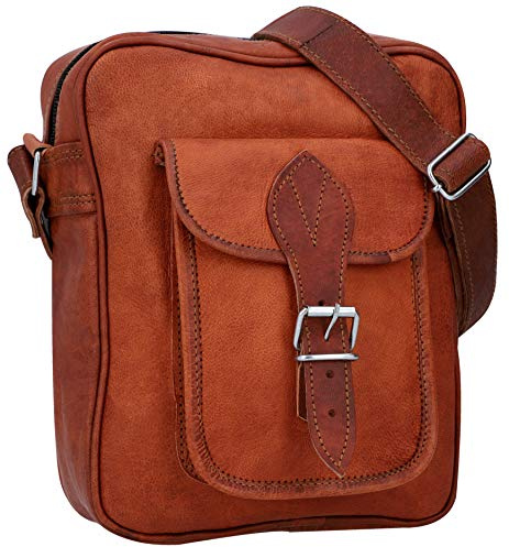 Gusti Umhängetasche Leder - Frank Handtasche Ledertasche Vintage Braun Leder Damen