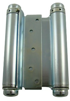 Hinge Outlet Adjustable Double Action Spring Hinge, Saloon, Swinging or Cafe Door Hinges – Highly Rust-Resistant, Self-Closing, Dual-Swing (6 Inch, Zinc)