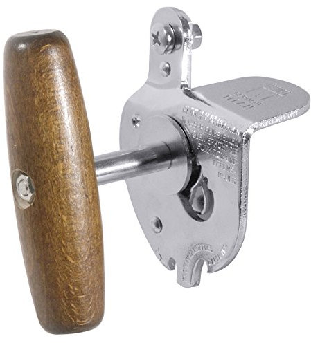 Abrelatas para uso profesional, cuchillo y rädchen endurecido y verzinnten Acero, con mango de madera, adecuado para grandes latas nrevive/Longitud: 6 cm | ERK