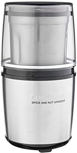 Cuisinart SG-10 Electric Spice-and-Nut Grinder Mini Prep Plus Food Processor, Stainless Steel, Stainless/Black