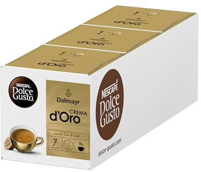 NESCAFÉ DOLCE GUSTO DALLMAYR Crema d'Oro Capsule di caffè, confezione da 3 (3 x 16 porzioni)