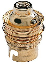 Electraline 70160 Douille B22 acier laitonnée