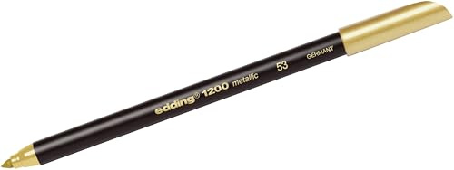edding 10 x Fasermaler 1200 colorpen metallic Gold