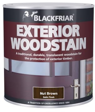 Blackfriar BKFTEWSNB500 Traditional Exterior Woodstain, 500 ml, Nut Brown