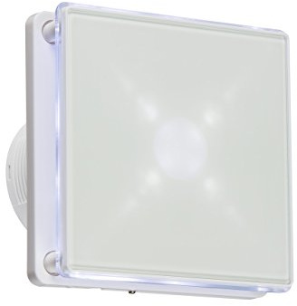 Knightsbridge EXAV003T 100 mm/4-Inch LED Back Lit Extractor Fan With Overrun Timer - White