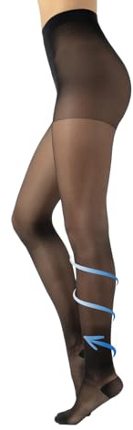 CALZITALY Collant Riposante, Compressione Forte 10mm/Hg, 70 DEN, S, M, L, XL, XXL, 3XL, 4XL, Made in Italy (M, Nero)
