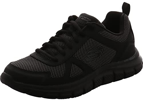 Skechers Sport Men's Track Oxford,Black,10 M US