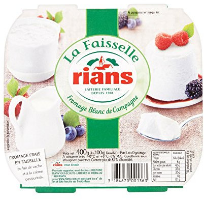 Rians la Faisselle Fromage Blanc de Campagne 4 x 100 g