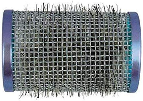 Efalock Professional Bigodini in metallo con setole blu, confezione da 12 pezzi