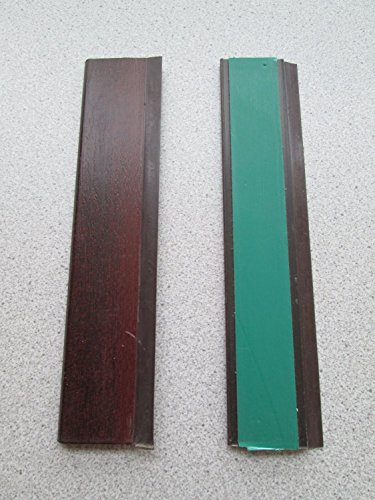 Mahagoni Flachleiste Abdeckleiste Klebeleiste Fensterleiste 30mm Länge 5m mit Gummilippe Braun