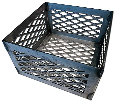 Charcoal Basket 10 x 10 x 6 - Vertical Horizontal Offset BBQ Smoker Coal (firebox) Y