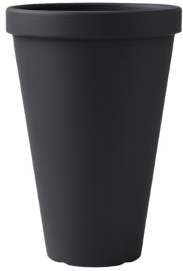 Unbekannt Pflanztopf Blumentopf Pflanzkübel Blumenkübel Tower Design Größen & Farben (40, Anthrazit)