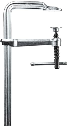 BESSEY Ganzstahlzwinge GS50K | 500 mm Spannweite | 120 mm Ausladung | Stabile Ganzstahlzwinge mit Knebelgriff ermöglicht sicheres und präzises Spannen verschiedenster Werkstücke