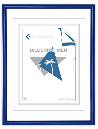 Neumann Bilderrahmen Kunststoffrahmen CLASSIC, 60x80 cm, blau