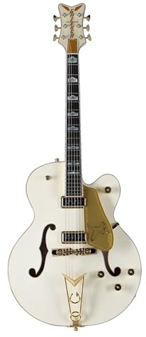 Gretsch G6136-55 Vintage Select Edition 1955 White Falcon Vintage White Lacquer - Halbakustik Custom Gitarre