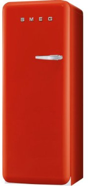 Smeg Congélateur CVB20LR - Avec butée à gauche - Capacité utile - 170 l - Rouge