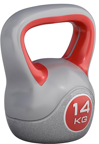 GORILLA SPORTS® Kettlebell 2–20 kg, Kunststoff, einzeln oder als Set | Bodenschonende Kugelhantel mit Kunststoffummantelung, mit oder ohne Ablage; für Home Gym, Fitness und Krafttraining