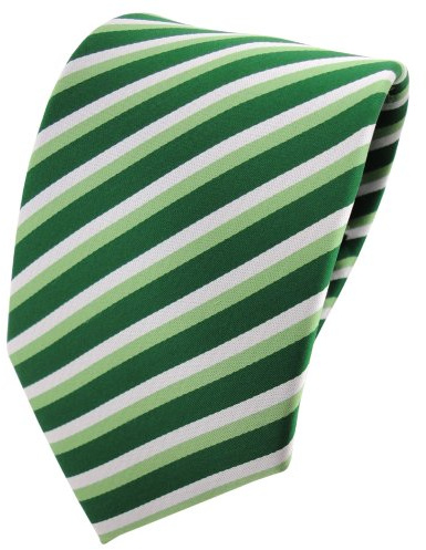 TigerTie Designer Krawatte in gestreift gemustert - Krawattenbreite 8 cm