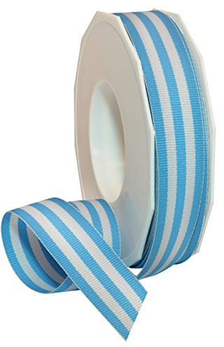 Morex Ribbon Nastro decorativo a righe in grosgrain in poliestere, arcobaleno