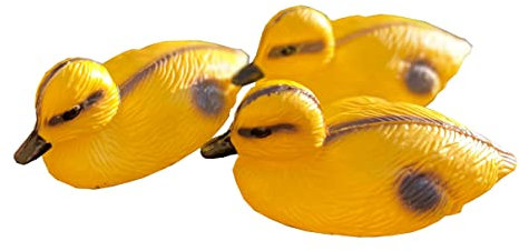 Selections Yellow Ducklings Pond Ornament Hunting Shooting Floating Decoy - Pack of 3