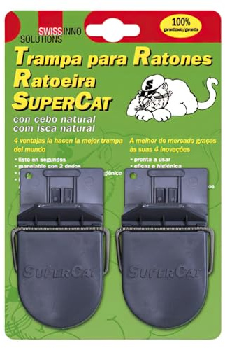 Supercat 14040400 Falle Mäuse Plastico (Blister 2 Stück)