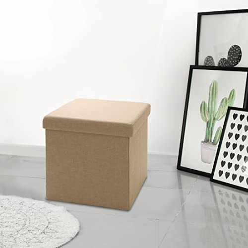 Seville Classics Sitzhocker mit Stauraum, 40x40x40 cm
