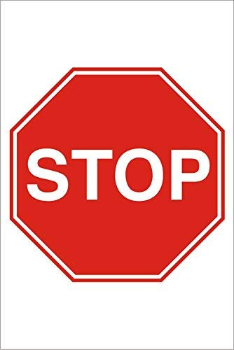 Seco Stop-Schild, 400 mm x 600 mm, 1 mm, halbstarrer Kunststoff