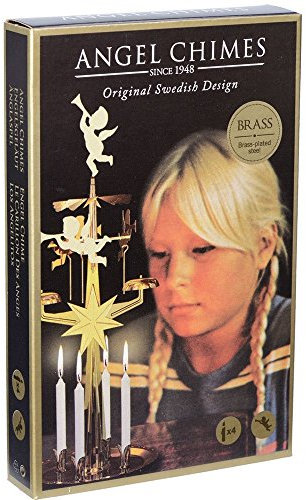 Candele Angel Chime – 20 candele bianche per gli originali Angel Chimes svedesi (Oro)