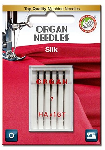 Organ Needles 5138055BL Maschinennadeln, Silber, 55/7 Größe, 5