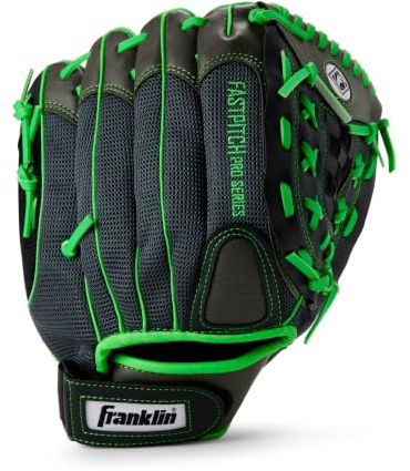 Franklin Sports Windmill Series 11-Inch Lightweight Softball Glove, Lime/Gray
