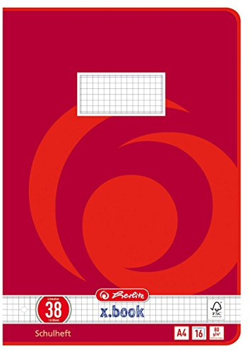 5 Schulhefte / DIN A4 / 16 Blatt / Lineatur 38