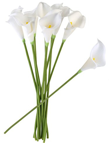 ULTNICE 10pcs Fiore Calla Fiore Mazzi da sposa mazzi di fiori elegante Fiori artificiali