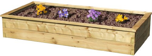 Zest4Leisure Sleeper Raised Bed - FSC Certified Pressure Treated Wood