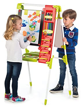Chicos Mi Pizarra de Artista Infantil 2 en 1, Magnética y de Tiza, Incluye 82 Accesorios y es Extensible y Plegable, Medidas 62.5 x 60 x 120 cm, A partir de 3 Años, 52172