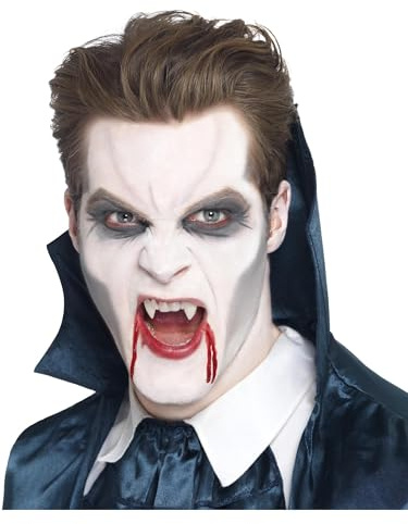 Halloween! Smiffys Vampir Make up Set, Graue, Schwarze & Weiße Farben mit Applikator