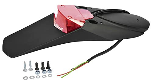 Polisport 8563000001 - Luz Trasera y luz de Freno RS Light homologada Compatible para Todos los Modelos de Motocross/Enduro en Color Negro