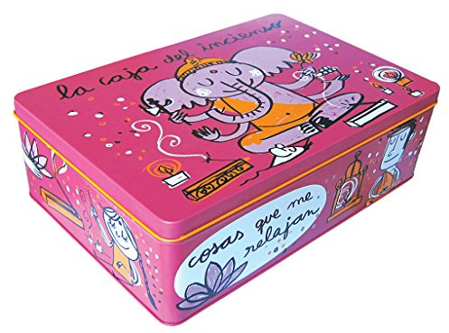 Laroom Caja metálica, Metal, Violeta