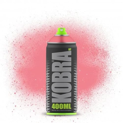 Kobra HP High Pressure Spray Paint 400ml Can – Professional Grade 100% Acrylic Formula with Matte Finish for Graffiti, Street Art, Crafts & Multi-Surface Use (310 Amanita)