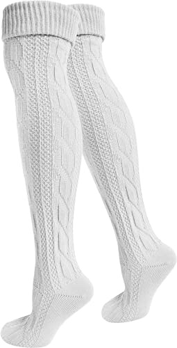 normani 2 x Traditionelle Bayrische Trachtensocken Lange Trachten Socken Strümpfe 80cm