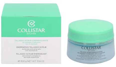 Collistar Talasso Scrub Energizzante, scrub corpo con sali marini esfolianti e oli preziosi per un'effetto intenso di energia e vitalità, per tutti i tipi di pelle, 300 g